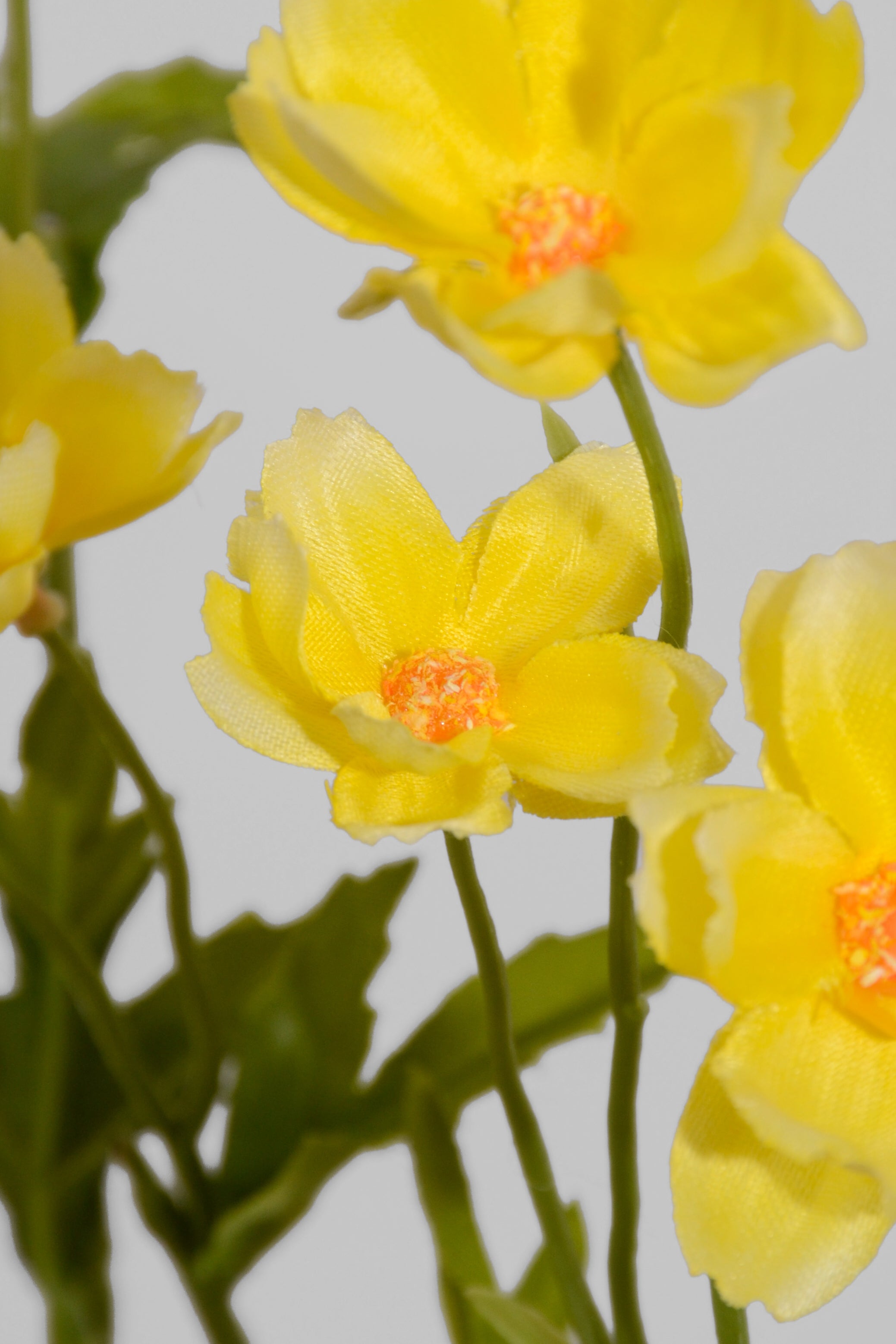 27" Silk Mini Cosmos Spray Yellow