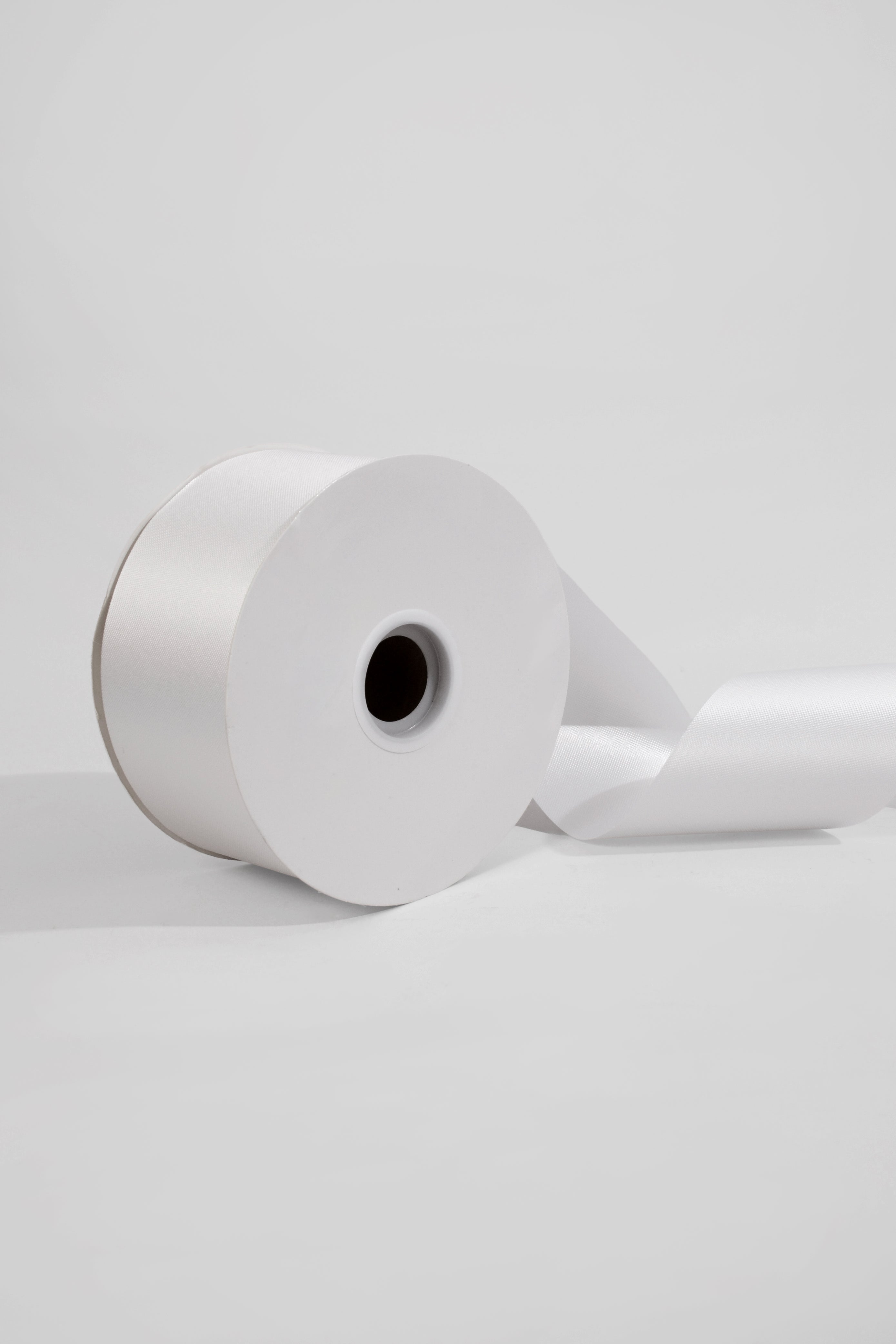 2-3/4" X 100 Yds Flora Satin Ribbon White
