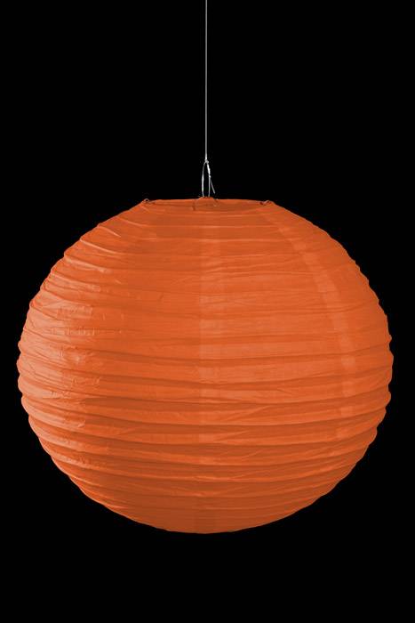 16" Round Paper Lantern Orange