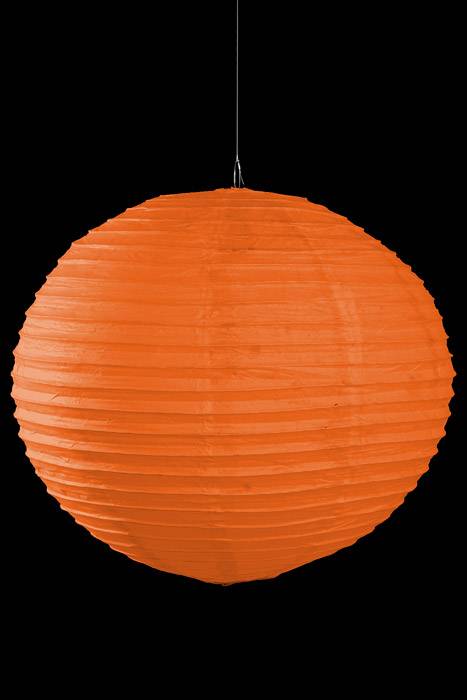 23" Round Paper Lantern Orange