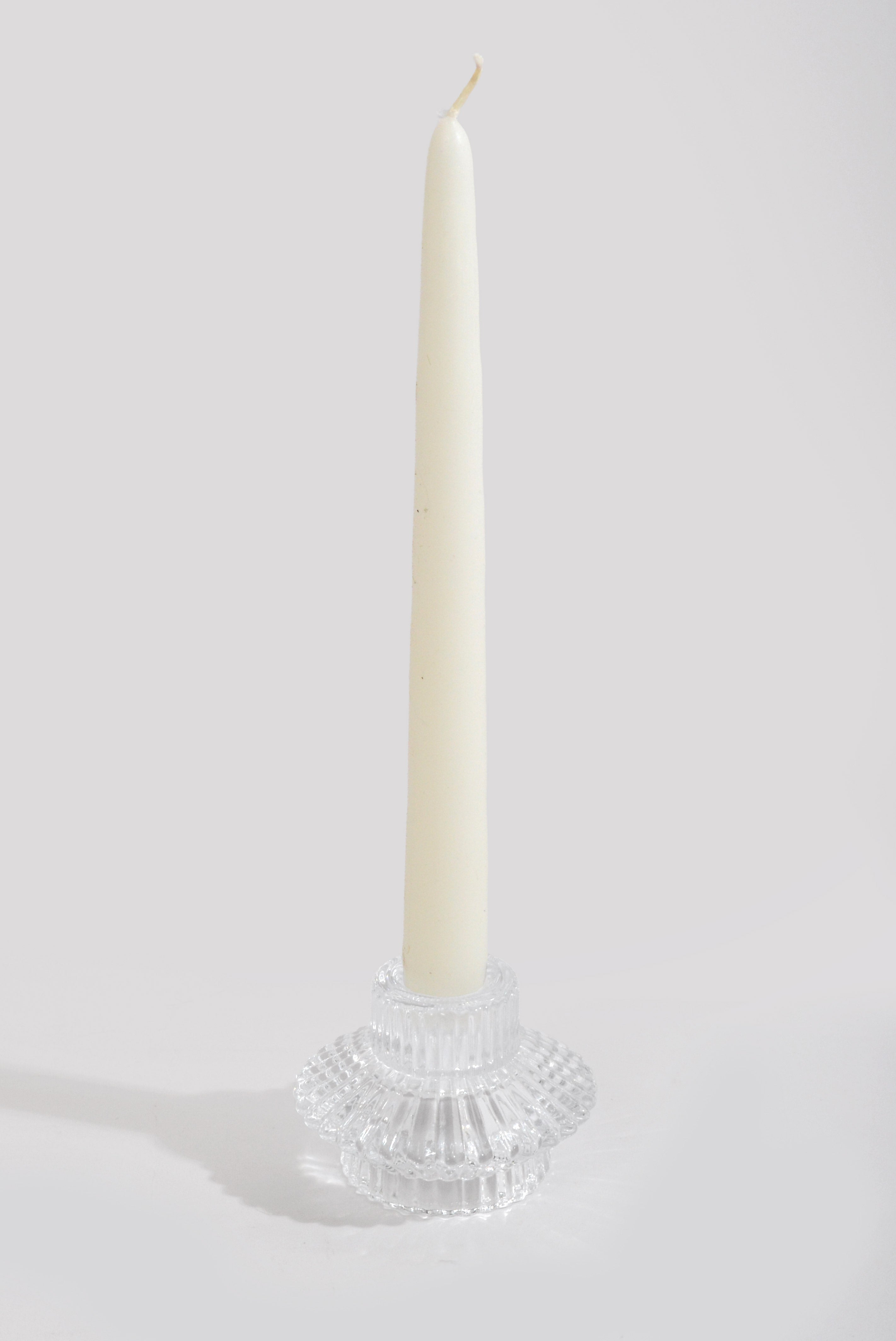 2.25" Reversible Candle Holder Clear