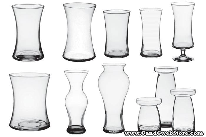 8" Gathering Glass Vase Crystal