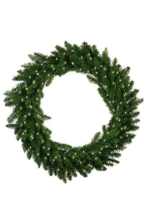 60" Sugar Pine Triple Wreath W/light Green