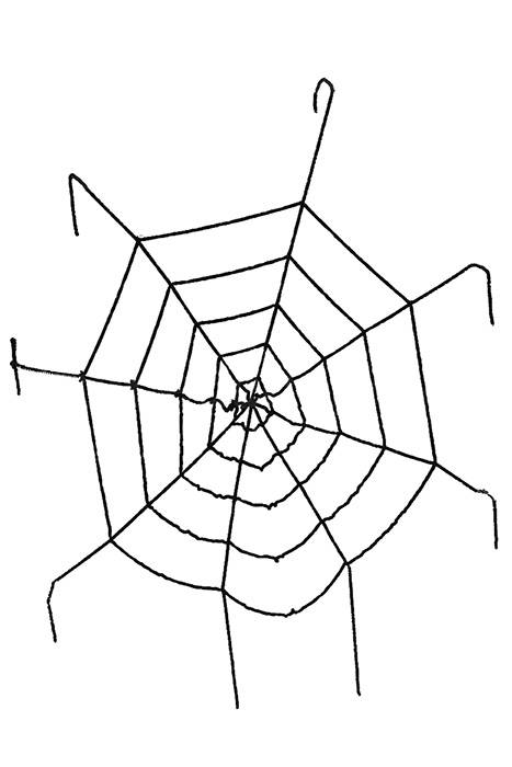 7 Ft Window Giant Spider Web Black