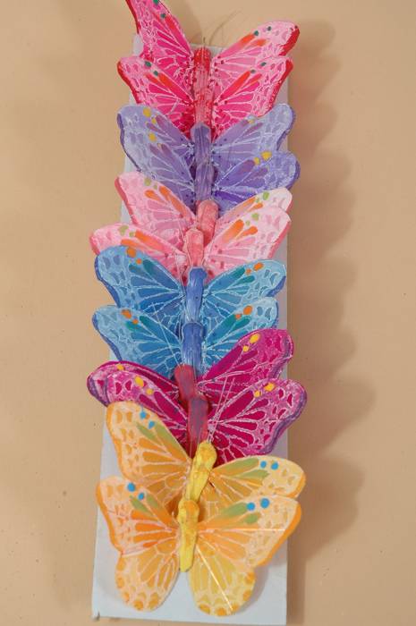2" Butterfly Assorted Pkg/12