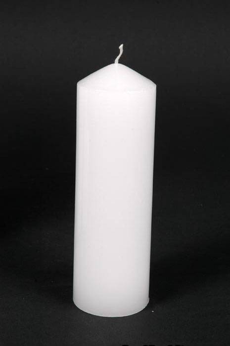 2" X 6" Pillar Candle White