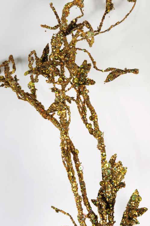 60" Glitter Sequin Branch Gold Ea