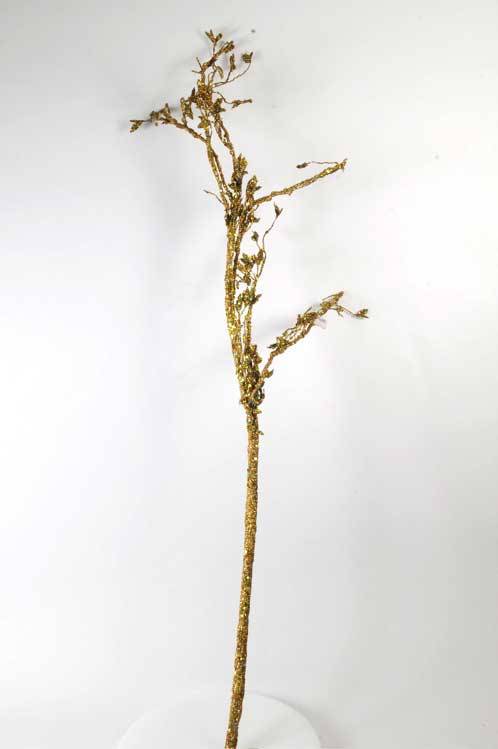 60" Glitter Sequin Branch Gold Ea
