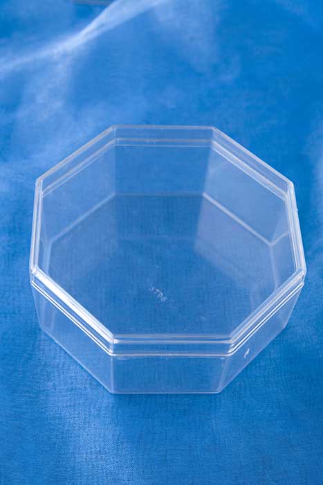 4" Octagon Box Clear Pkg/12