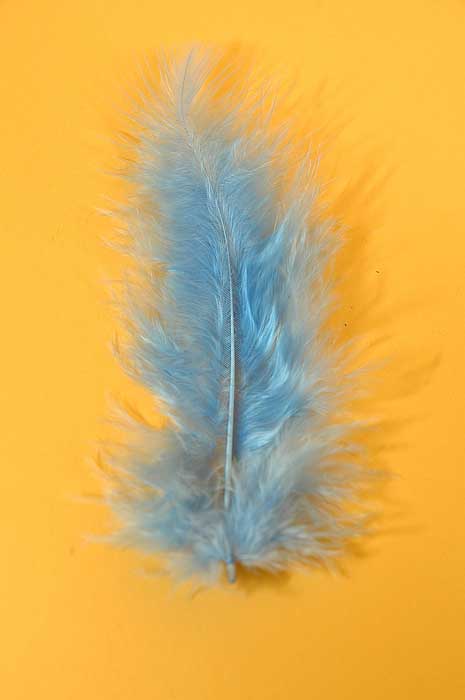 3.5" Ostrich Feathers Light Blue Pkg/100