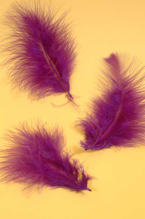 5" - 7" Ostrich Feather Purple Pkg/50