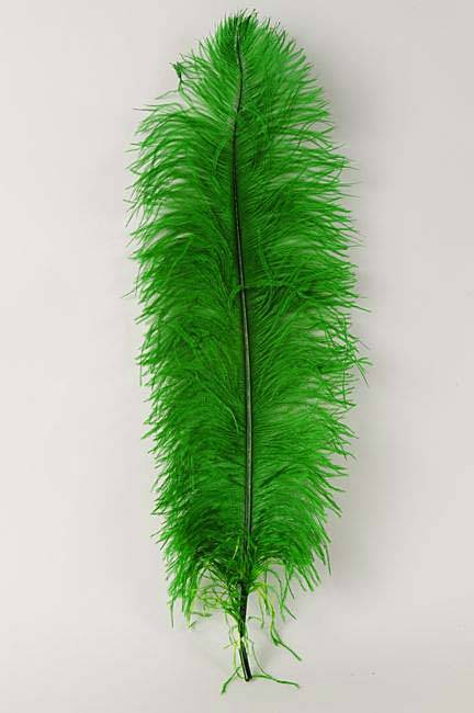 22"-26" Ostrich Plum Kelly Green Pkg/6