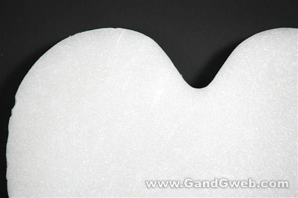 24" White Solid Heart Ea