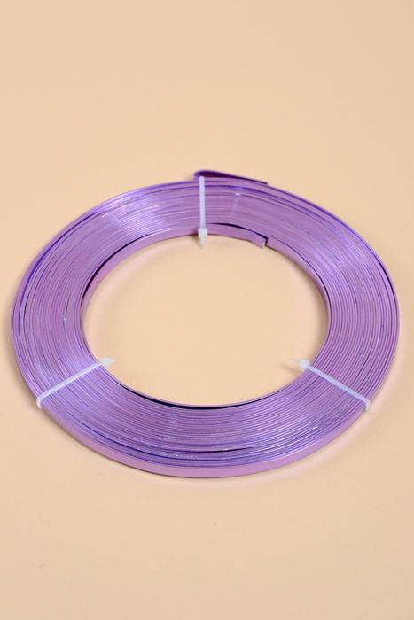 5mm X 10yds Aluminum Flat Wire Purple