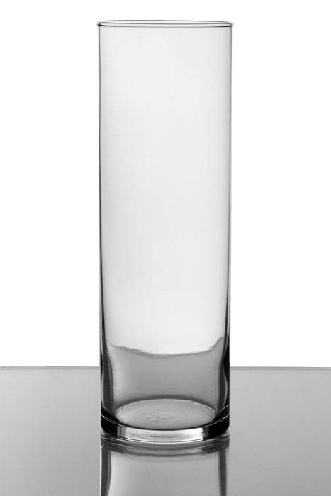 3.5" X 10.5" Cylinder Vase Clear