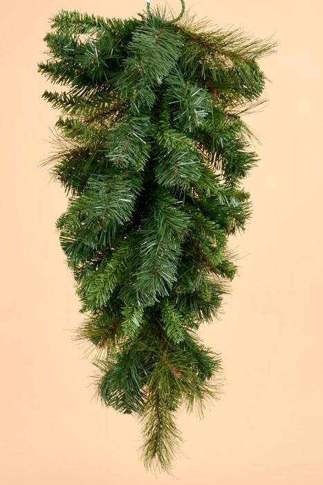 28" Belgium Mix Tear Drop Green