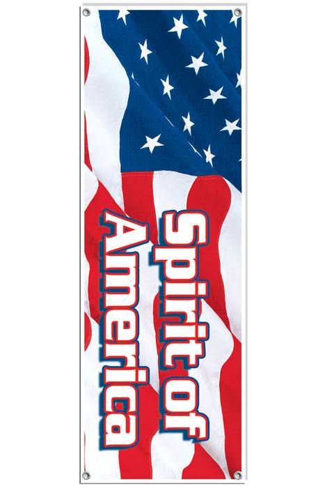 Spirit Of America Banner Tri-color