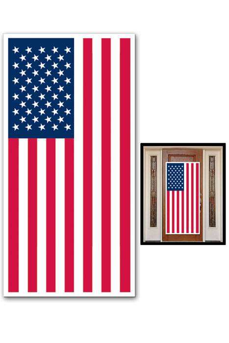 American Flag Door Cover Red/white/blue