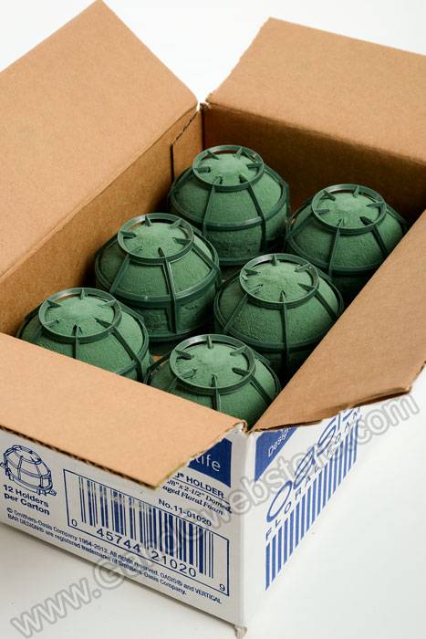 2.75" X 2.25" Iglu Holder W/oasis Floral Foam Pkg/12