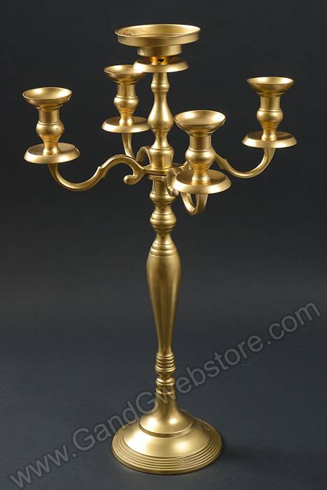 32" Candelabra Gold