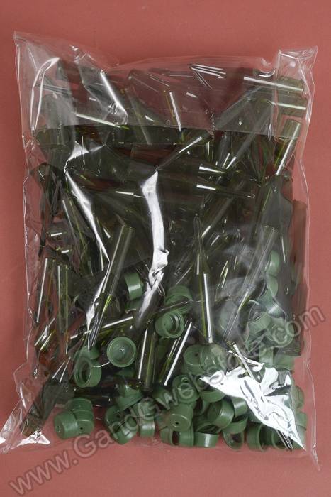 3-1/4" Plastic Aquapic Green Pkg/100