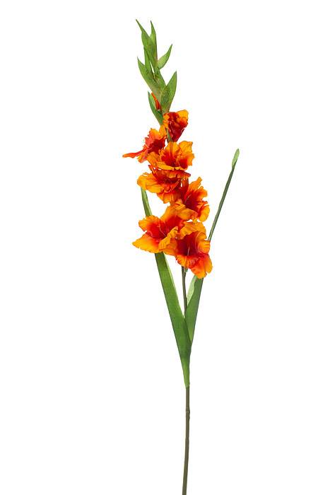 36" Silk Gladiolus Spray Orange