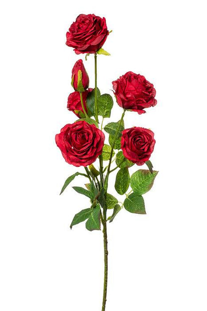 26" Silk Rose Spray Red