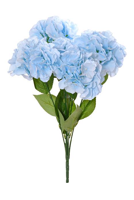 21.5" Silk Hydrangea Bush Blue
