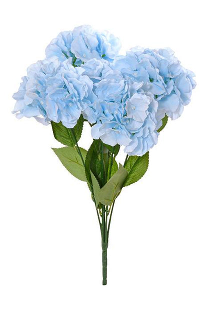 21.5" Silk Hydrangea Bush Blue
