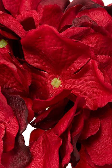 10" Silk Hydrangea Pick (Red)