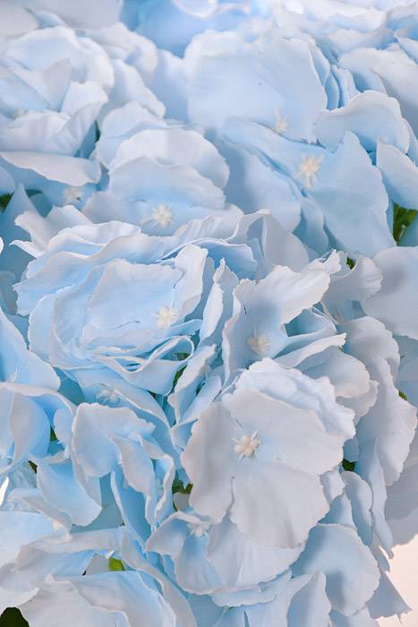 21.5" Silk Hydrangea Bush Blue