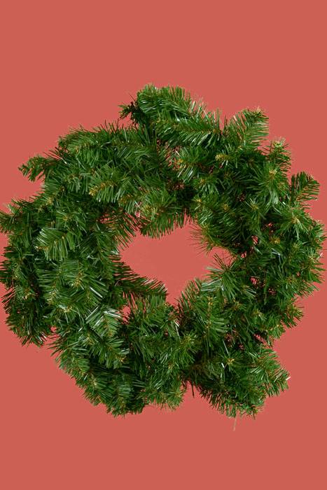 24" Deluxe Oregon Fire Wreath Green