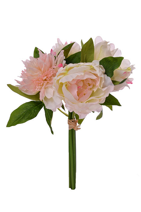12.5" Silk Peony Bundle Soft Pink
