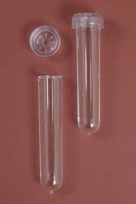 3" Plastic Aqua Tube Clear Pkg/100