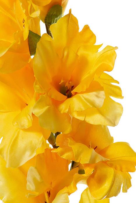 36" Silk Gladiolus Spray Yellow
