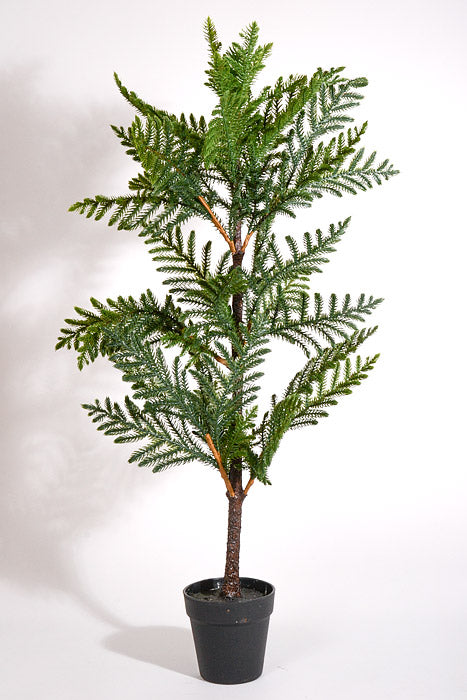 36" Artificial Norfolk Pine Tree In Pot Green