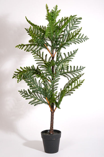 36" Artificial Norfolk Pine Tree In Pot Green