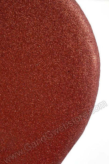 14" Hanging Glitter Solid Heart Red