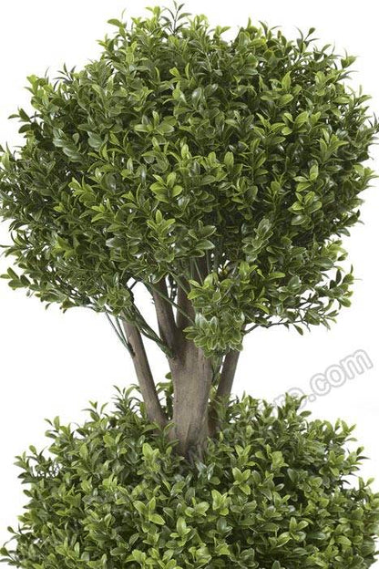4ft Triple Ball Boxwood Topiary Tree In Pot Green
