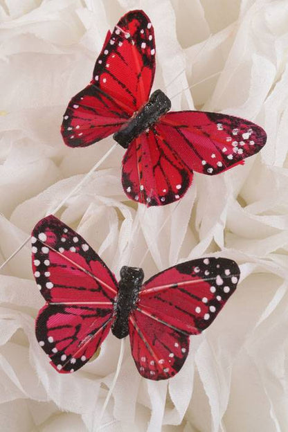 2" Butterfly Red Pkg/12