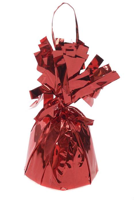 4&quot; X 2.5&quot; Metallic Balloon Weight Red Pkg/12