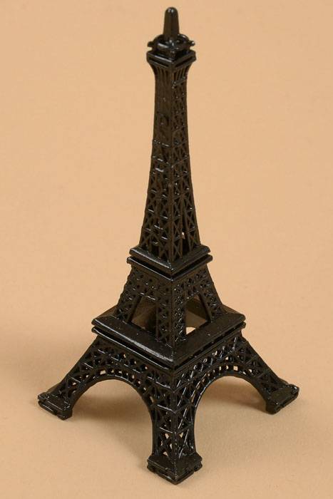 3" Eiffel Tower Black