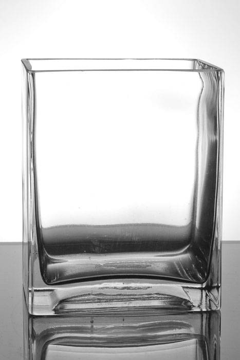 3" X 4" X 5" Rectangular Glass Vase Clear
