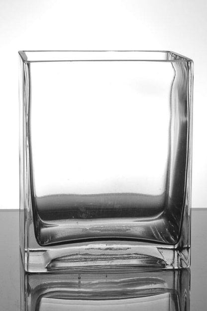 3" X 4" X 5" Rectangular Glass Vase Clear