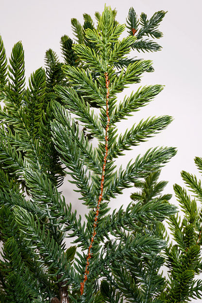 72" Artificial Norfolk Pine Tree In Pot Green