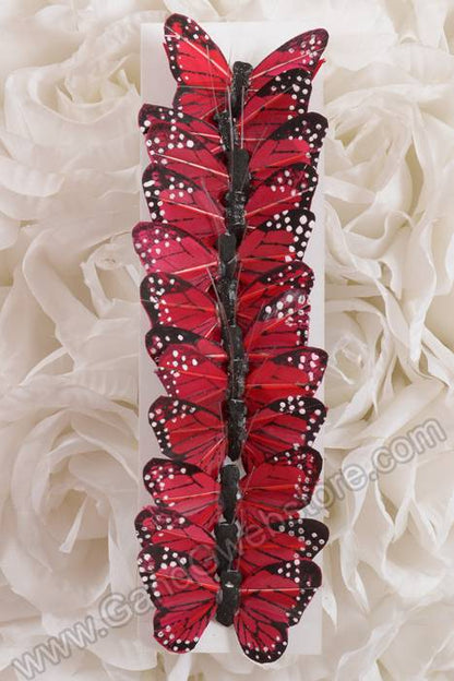 2" Butterfly Red Pkg/12