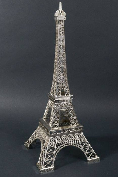 24.5" Metal Eiffel Tower Silver