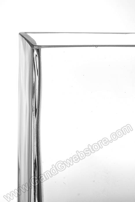 3" X 4" X 5" Rectangular Glass Vase Clear