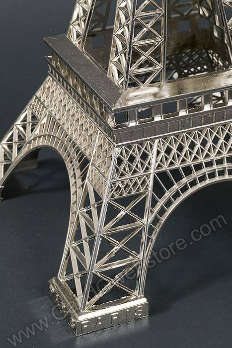 24.5" Metal Eiffel Tower Silver