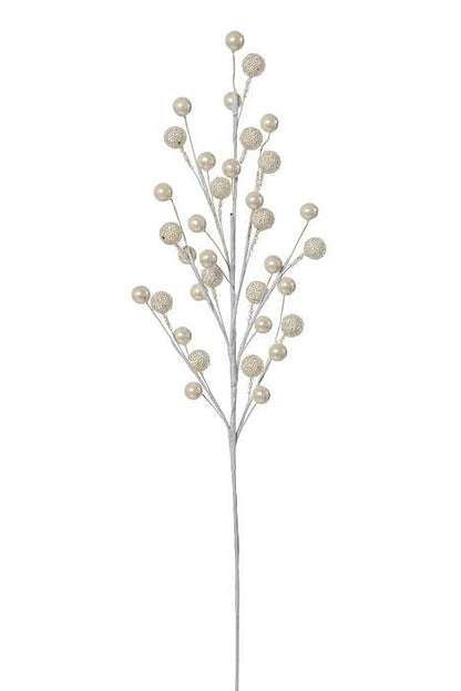 19" Berry Spray White Pkg/12